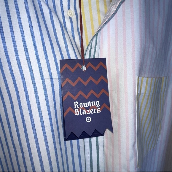Rowing Blazers X Target men’s seersucker button down shirt XL - Picture 4 of 12